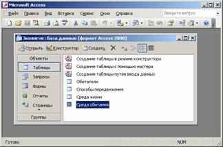 
    Microsoft Access как средство развития умений самоорганизации учебной деятельности

      