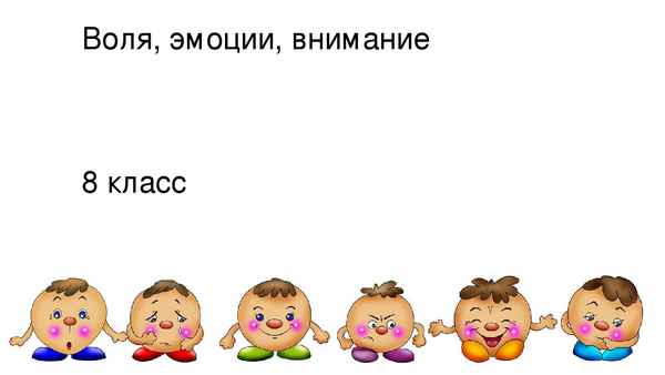 
    Воля, эмоции, внимание (8-й класс)

      