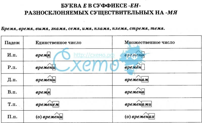 
    Конспект итегрированного урока по русскому языку и биологии по теме "Буква [е] в суффиксе -ен- в существительных на -мя. Значение семени"

      