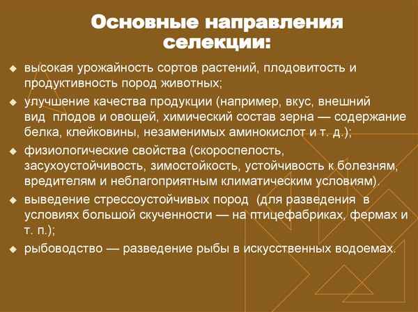 
    Достижения и основные направления современной селекции

      