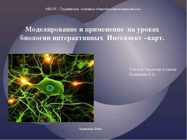 
    Моделирование и применение на уроках биологии интеpaктивных Интеллект-карт

      